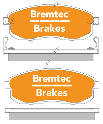 BREMTEC TRADELINE BRAKE PAD SET FRONT MAXIMA J30 A32 BLUEBIRD CEFIRO BT104TS