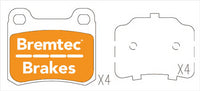 BREMTEC EURO-LINE BRAKE PADS SET MERCEDES E-CLASS (W124) E300 BT1051ELC