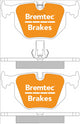 BREMTEC TRADELINE BRAKE PAD SET REAR BMW X5 (E53) 2000- BT1054TS