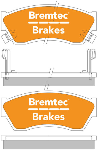 BREMTEC TRADE-LINE BRAKE PADS SET SUZUKI SWIFT SF413 1.6 1990-95 BT106TS