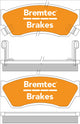 BREMTEC TRADE-LINE BRAKE PADS SET SUZUKI SWIFT SF413 1.6 1990-95 BT106TS