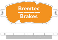 BREMTEC TRADE-LINE BRAKE PAD FRONT SET ALPHARD ESTIMA PREVIA TARAGO BT1070TS