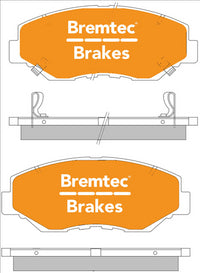 BREMTEC PRO-LINE BRAKE PADS SET HONDA CRV 2.3 4WD 2002- BT1071PRO