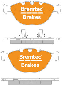 BREMTEC EURO-LINE BRAKE PADS SET BT1074ELC