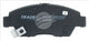 BREMTEC TRADE-LINE BRAKE PAD FRONT SET CIVIC, CIVIC HYBRID INTEGRA BT1076TS