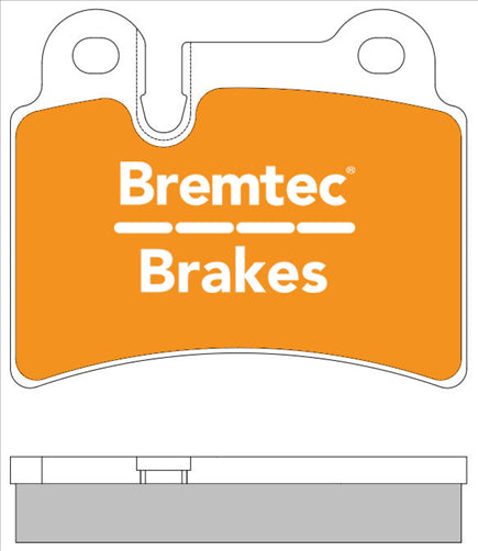 BREMTEC EURO-LINE BRAKE PADS SET BT1077ELC