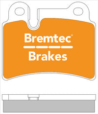BREMTEC EURO-LINE HD BRAKE PADS SET VW TOUAREG 2.5TD, 3.0TD, 3.2 BT1077ELH