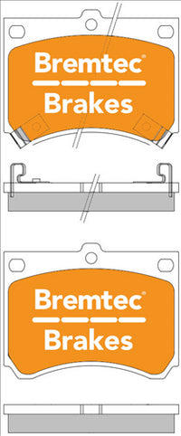 BREMTEC TRADE-LINE BRAKE PAD FRONT SET LASER MAZDA 323 FAMILIA SUZUKI BT107TS