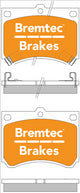 BREMTEC TRADE-LINE BRAKE PAD FRONT SET LASER MAZDA 323 FAMILIA SUZUKI BT107TS
