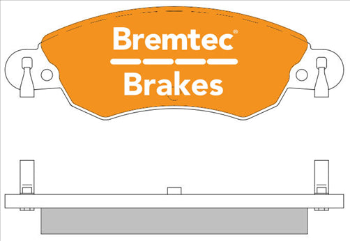 BREMTEC EURO-LINE BRAKE PADS SET CITROEN C5 2.2d&i 2.7d&I 3.0V6 BT1081ELC