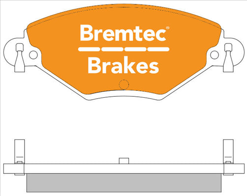 BREMTEC EURO-LINE BRAKE PADS SET CITROEN C5 1.6 - 2.0i 2001- BT1082ELC