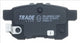 BREMTEC TRADE-LINE BRAKE PADS SET HONDA ACCORD 2.4, V6 2008- BT1084TS