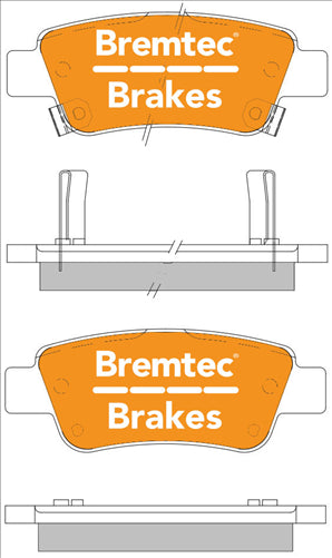 PRO-LINE BRAKE PADS SET HONDA CRV III 2.0, 2.4 (BOSCH) BT1103PRO