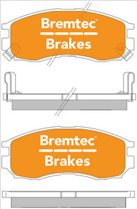 BREMTEC TRADELINE BRAKE PAD SET FRONT PROTON PERSONA XLi 1993-00 BT110TS