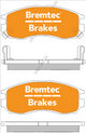BREMTEC TRADELINE BRAKE PAD SET FRONT PROTON PERSONA XLi 1993-00 BT110TS