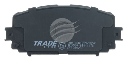 BREMTEC TRADE-LINE BRAKE PADS SET TOYOTA YARIS 1.0 VVTi 122.7X54 BT1114TS