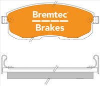 BREMTEC TRADE-LINE BRAKE PAD FRONT SET MAXIMA PULSAR LAFESTA TEANA BT1122TS