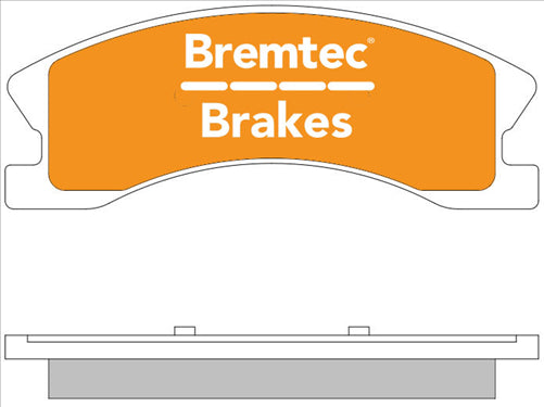 BREMTEC PRO-LINE BRAKE PADS SET JEEP GRAND CHEROKEE (ATE) WJ BT1124PRO