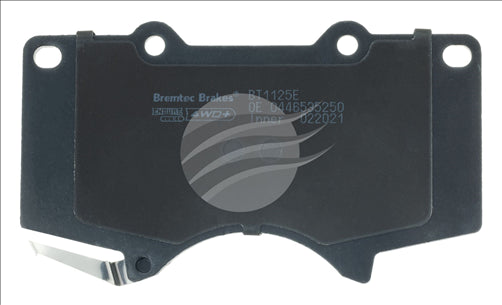 BREMTEC ENDURE 4WD CERAMIC + ZERO DUST PRADO HILUX PAJERO FRONT BT1125E
