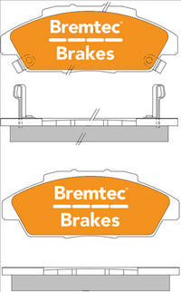 BREMTEC TRADE-LINE BRAKE PADS SET HONDA ACCORD 1.8, 2.0, 2.2 BT112TS