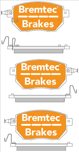 BREMTEC 4WD BRAKE PADS SET NISSAN MURANO 3.5L 2003- BT1137E