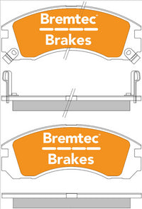 BREMTEC 4WD BRAKE PADS SET MITSUBISHI PAJERO NH NJ NK NL BT115E