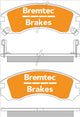 BREMTEC 4WD BRAKE PADS SET MITSUBISHI PAJERO NH NJ NK NL BT115E