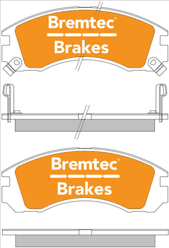 BREMTEC PRO-LINE HD CERAMIC+ LOW DUST MITSUBISHI PAJERO NH NJ NK NL BT115PRO