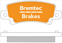 BREMTEC TRADE-LINE BRAKE PADS SET TOYOTA COROLLA 1.6 VVTi BT1161TS