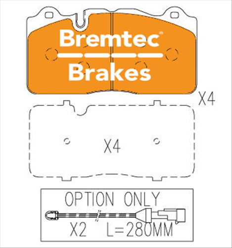 BREMTEC EVOLVE HYBRID-PERFORMANCE CHEVROLET CORVETTE (C6) 6.2L BT11690EV550