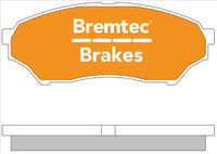 BREMTEC 4WD BRAKE PADS SET MITSUBISHI PAJERO i0 1.8, 2.0 BT1215E