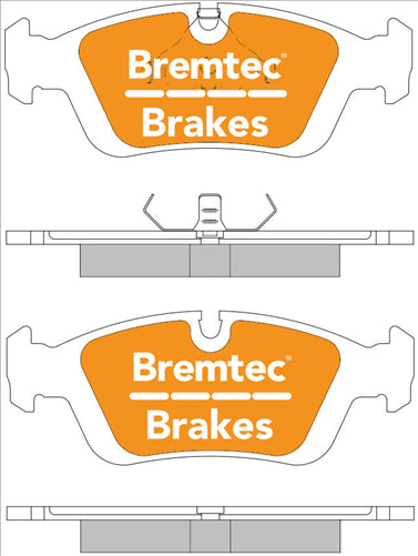 BREMTEC TRADE-LINE BRAKE PADS SET BMW 3 SERIES 318i (E36) BT121TS