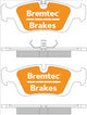 BREMTEC TRADE-LINE BRAKE PADS SET BMW 3 SERIES 318i (E36) BT121TS