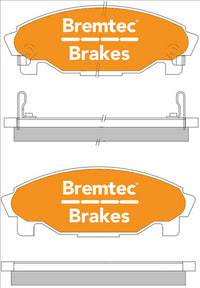 BREMTEC TRADE-LINE BRAKE PADS SET DAIHATSU CHARADE 1993-96 BT1220TS