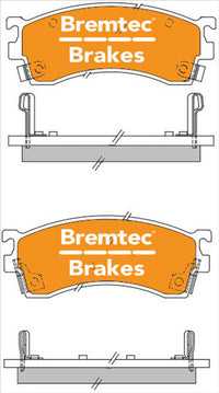 BREMTEC TRADE-LINE BRAKE PAD FRONT SET TELSTAR LASER PROBE 626 MX6 BT123TS