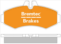 BREMTEC PRO-LINE BRAKE PADS SET MERCEDES VITO (W638) BOSCH BT1249PRO