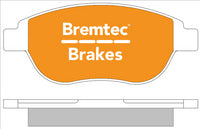 BREMTEC TRADE-LINE BRAKE PADS SET PEUGEOT 207 2006- BT1251TS