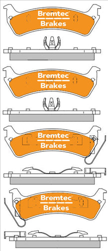 BREMTEC PRO-LINE BRAKE PADS SET FORD EXPLORER 4WD 4D WAGON BT1263PRO