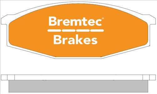 BREMTEC TRADE-LINE BRAKE PAD FRONT SET PATROL GU MQ Y60 MAVERICK DA BT1266TS