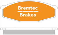 BREMTEC TRADE-LINE BRAKE PAD FRONT SET PATROL GU MQ Y60 MAVERICK DA BT1266TS