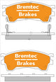 BREMTEC PRO-LINE BRAKE PADS SET MAZDA 323 98-03 BT129PRO