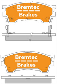 BREMTEC TRADE-LINE BRAKE PAD FRONT SET MAZDA 323 BJ 1998- 2003 BT129TS