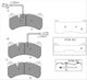 BREMTEC BRAKE PAD SET MASERATI QUATTROPORTE BT13121EV550