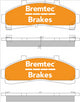 BREMTEC PRO-LINE BRAKE PADS SET FORD EXPLORER 4WD 4D WAGON BT132PRO