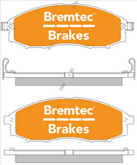 BREMTEC 4WD BRAKE PADS SET NISSAN NAVARA D22 3.0 Tdi BT1332E