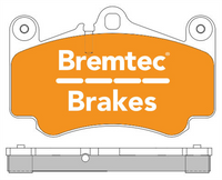 BREMTEC EURO-LINE BRAKE PADS SET BT1343ELC