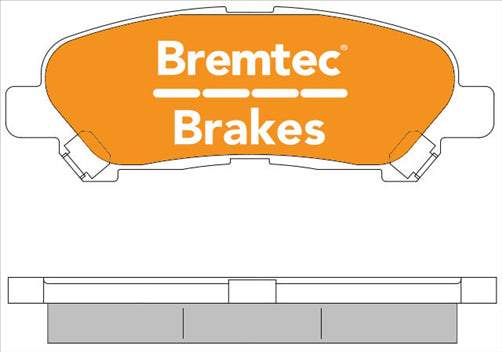 BREMTEC PRO-LINE BRAKE PADS SET TOYOTA KLUGER 3.5 V6 GSU40 BT1356PRO