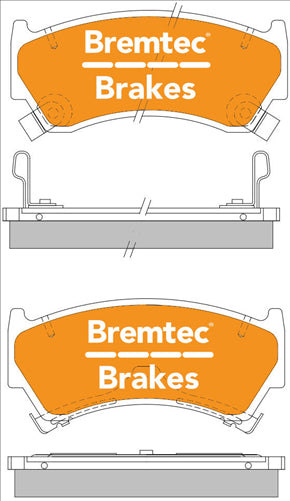 BREMTEC TRADE-LINE BRAKE PADS SET NISSAN PULSAR N15 2000- BT135TS