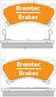 BREMTEC TRADE-LINE BRAKE PADS SET NISSAN PULSAR N15 2000- BT135TS