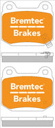 BREMTEC PRO-LINE BRAKE PADS SET SUBARU WRX STi (BREMBO) 2000- BT1372PRO